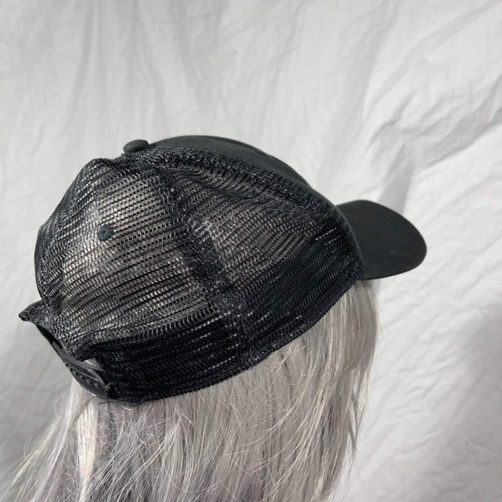 FIVE Hat Cap Mens Adjustable Black Vented Baseball Trucker American Snapback - Picture 7 of 14